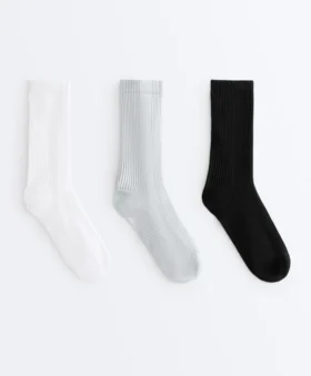 3 Pairs of Classic Polyamide Blend Sports Socks