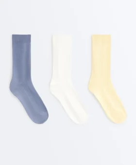 3 Pairs of Cotton Blend Classic Pique Socks 3 Pairs of Cotton Blend Classic Pique Socks