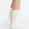 3 Pairs of Cotton Blend Classic Pique Socks