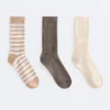 3 Pairs of Cotton Blend Classic Socks