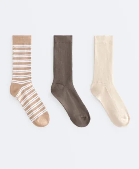 3 Pairs of Cotton Blend Classic Socks 3 Pairs of Cotton Blend Classic Socks