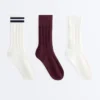3 Pairs of Cotton Blend Classic Socks 3 Pairs of Cotton Blend Classic Socks