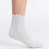 3 Pairs of Cotton Blend Quarter Socks with Curled Edge 3 Pairs of Cotton Blend Quarter Socks with Curled Edge