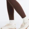 3 Pairs of Cotton Blend Quarter Socks with Curled Edge