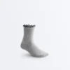 3 Pairs of Cotton Blend Quarter Socks with Curled Edge 3 Pairs of Cotton Blend Quarter Socks with Curled Edge