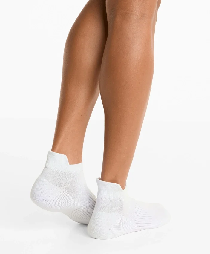 3 Pairs of Cotton Blend Sports Sneaker Socks with Heel Tab 3 Pairs of Cotton Blend Sports Sneaker Socks with Heel Tab