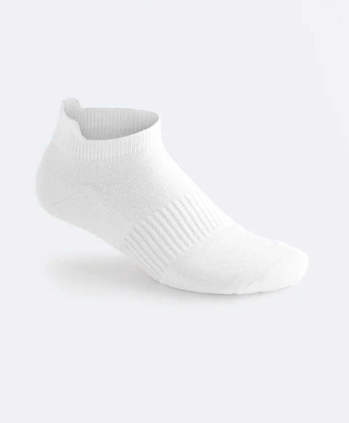 3 Pairs of Cotton Blend Sports Sneaker Socks with Heel Tab 3 Pairs of Cotton Blend Sports Sneaker Socks with Heel Tab