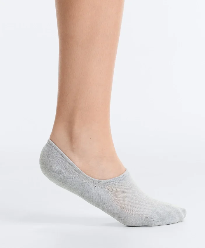 3 Pairs of High-Cut Invisible Polyamide Blend Sports Socks 3 Pairs of High-Cut Invisible Polyamide Blend Sports Socks