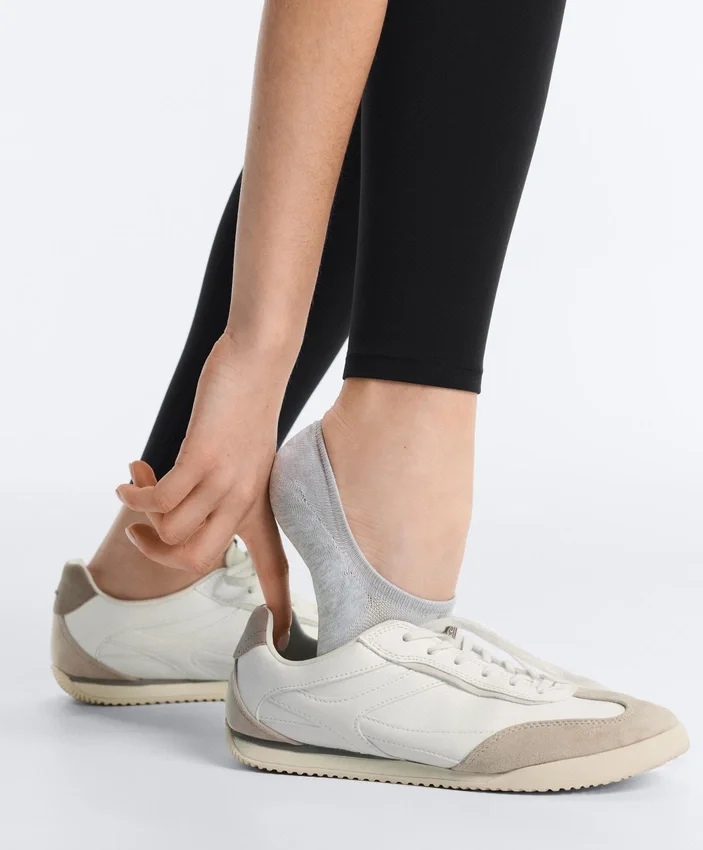 3 Pairs of High-Cut Invisible Polyamide Blend Sports Socks 3 Pairs of High-Cut Invisible Polyamide Blend Sports Socks