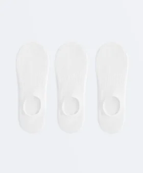 3 Pairs of High Cut Sports Cotton Blend Invisible Socks