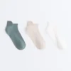 3 Pairs of Polyamide Blend Sneaker Socks with Heel Tab 3 Pairs of Polyamide Blend Sneaker Socks with Heel Tab