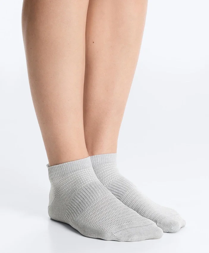 3 Pairs of Polyamide Blend Sneaker Socks with Heel Tab 3 Pairs of Polyamide Blend Sneaker Socks with Heel Tab