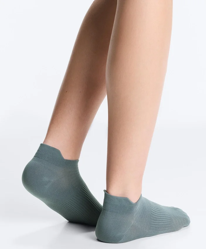 3 Pairs of Polyamide Blend Sneaker Socks with Heel Tab 3 Pairs of Polyamide Blend Sneaker Socks with Heel Tab