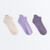 3 Pairs of Polyamide Blend Sports Sneaker Socks with Heel Tab 3 Pairs of Polyamide Blend Sports Sneaker Socks with Heel Tab
