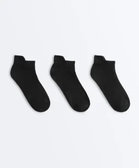 3 Pairs of Polyamide Blend Sports Sneaker Socks with Heel Tab