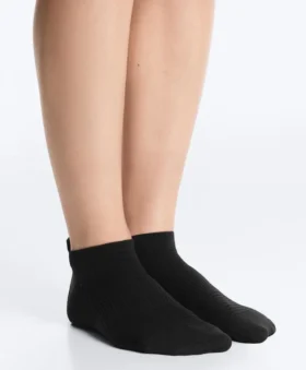 3 Pairs of Polyamide Blend Sports Sneaker Socks with Heel Tab