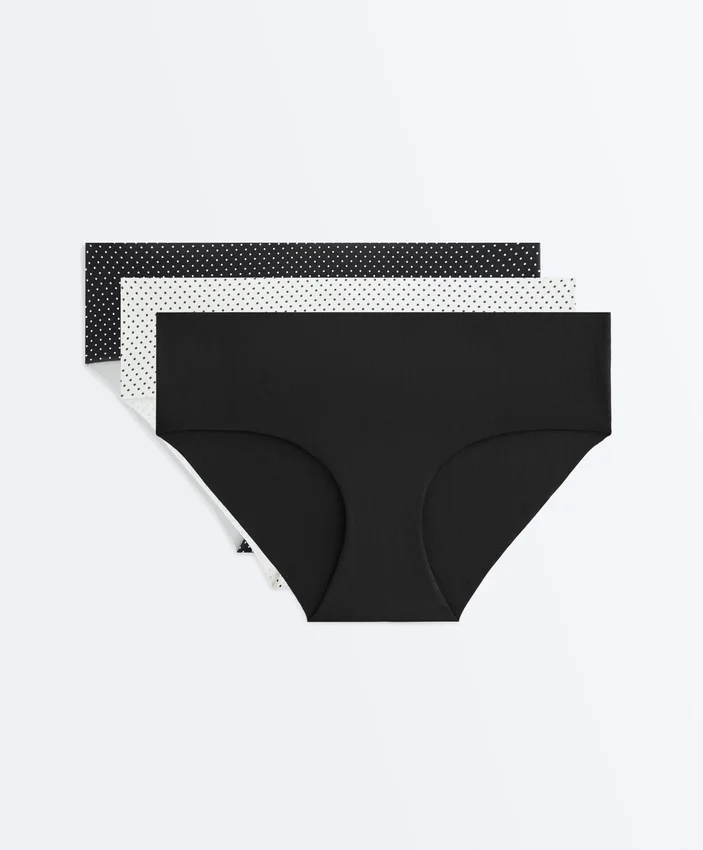 3 Polyamide Blend Invisible Hipster Briefs 3 Polyamide Blend Invisible Hipster Briefs