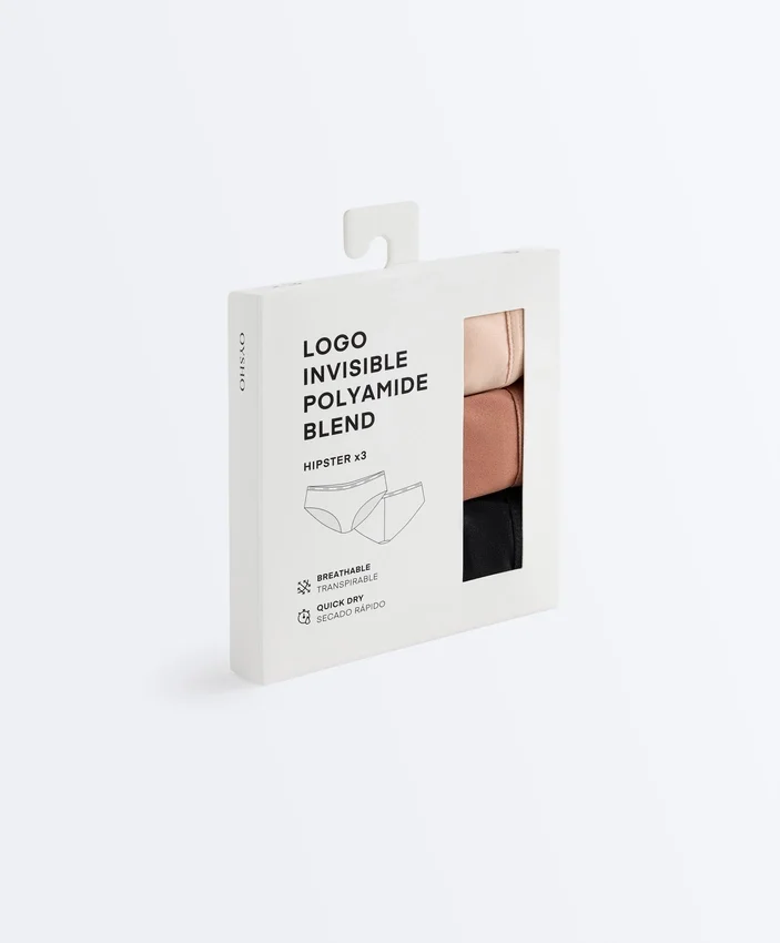 3 Polyamide Blend Logo Hipster Briefs 3 Polyamide Blend Logo Hipster Briefs