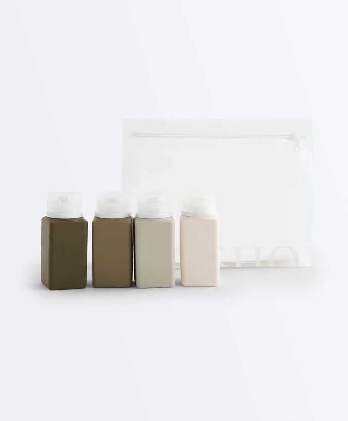 4-Bottle Travel Wash Bag 4-Bottle Travel Wash Bag