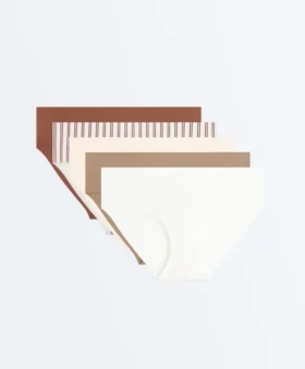 5 Invisible Laser Cut Polyamide Blend Hipster Briefs