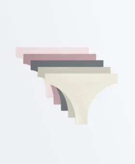 5 Invisible Laser-Cut Polyamide Blend Thongs 5 Invisible Laser-Cut Polyamide Blend Thongs