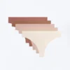 5 Invisible Polyamide Blend Pantone™ Thongs