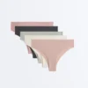 5 Laser-Cut Invisible Polyamide Blend Light Rib Brazilian Briefs 5 Laser-Cut Invisible Polyamide Blend Light Rib Brazilian Briefs
