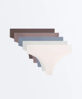5 Laser-Cut Polyamide Blend Thongs 5 Laser-Cut Polyamide Blend Thongs