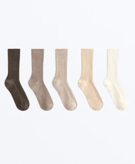 5 Pairs of Classic Socks with Cotton