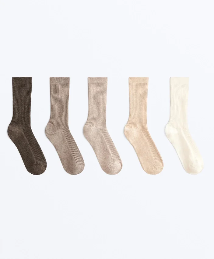 5 Pairs of Classic Socks with Cotton 5 Pairs of Classic Socks with Cotton