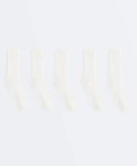 5 Pairs of Cotton Blend Classic Socks
