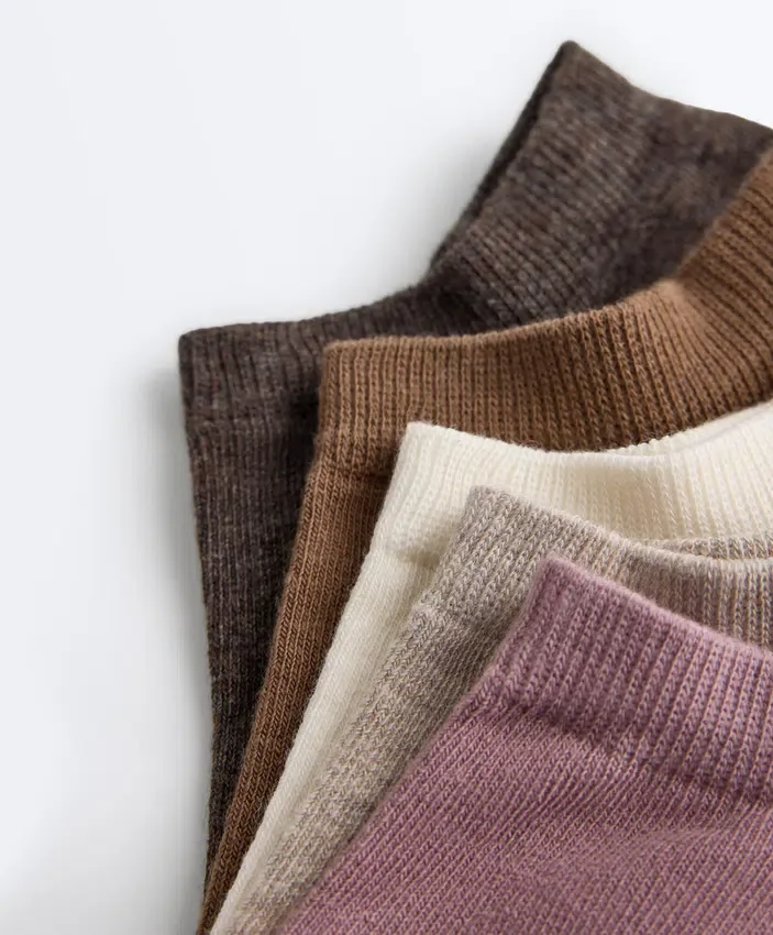 5 Pairs of Cotton Blend Sneaker Socks 5 Pairs of Cotton Blend Sneaker Socks