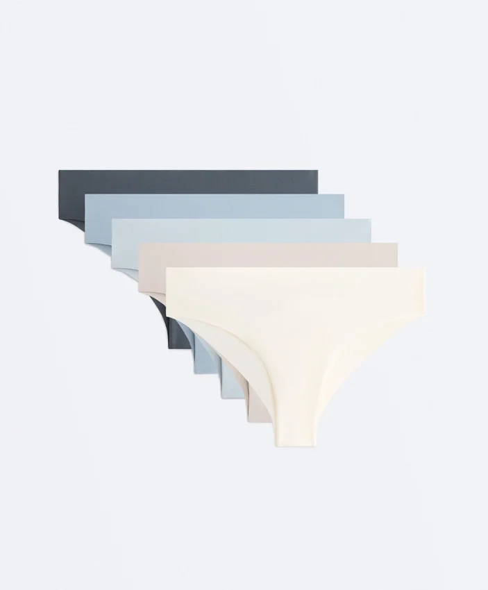 5 Polyamide Blend Laser Cut Brazilian Briefs 5 Polyamide Blend Laser Cut Brazilian Briefs
