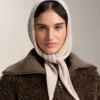 90% Wool 10% Cashmere Knit Bandana 90% Wool 10% Cashmere Knit Bandana
