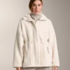 Adjustable Waist Faux-Shearling Jacket Adjustable Waist Faux-Shearling Jacket