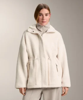 Adjustable Waist Faux-Shearling Jacket Adjustable Waist Faux-Shearling Jacket