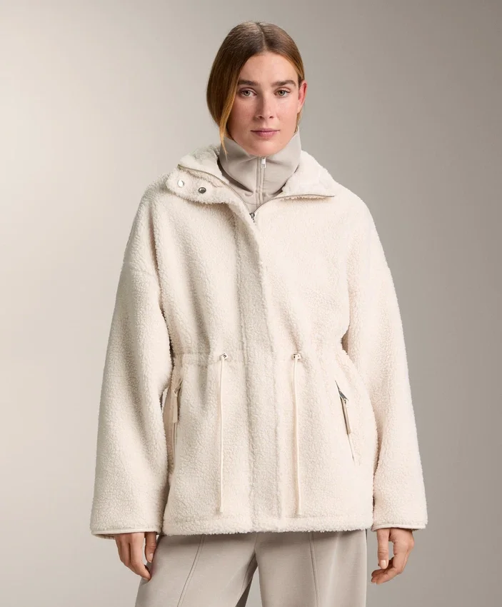 Adjustable Waist Faux-Shearling Jacket Adjustable Waist Faux-Shearling Jacket