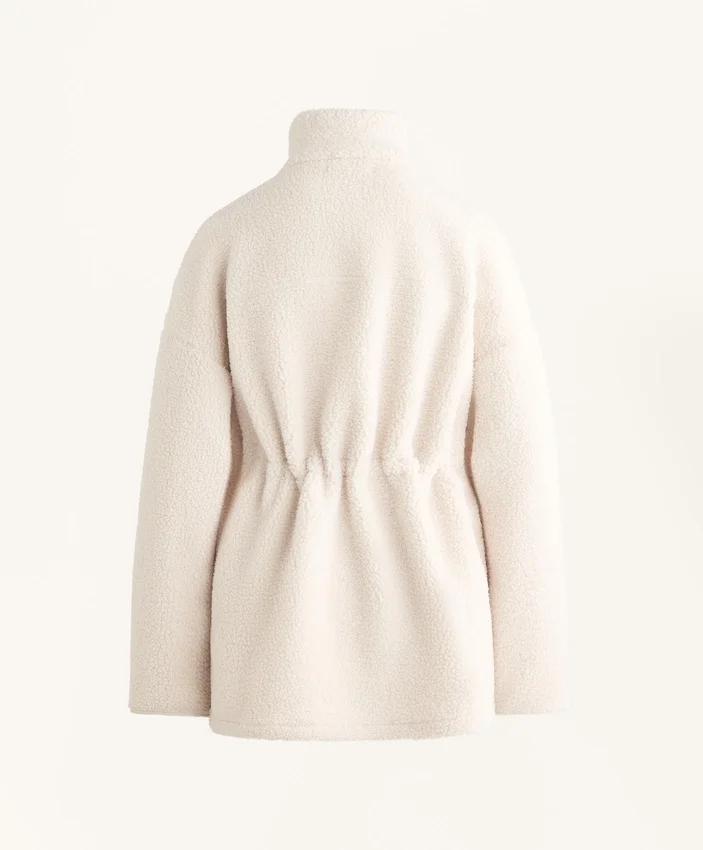 Adjustable Waist Faux-Shearling Jacket Adjustable Waist Faux-Shearling Jacket