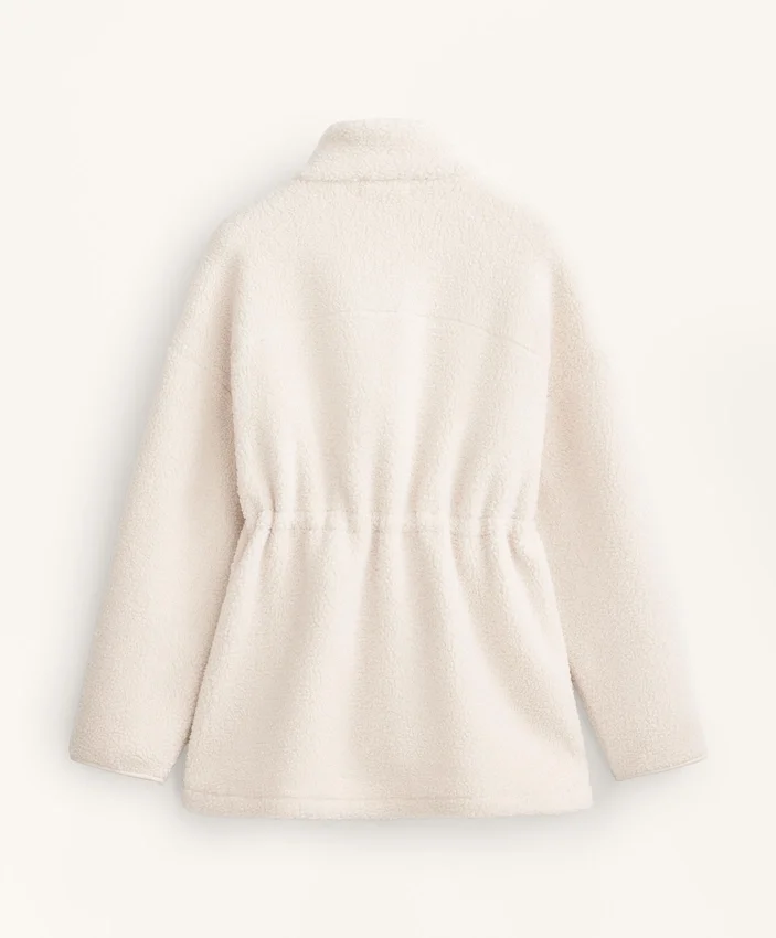 Adjustable Waist Faux-Shearling Jacket Adjustable Waist Faux-Shearling Jacket