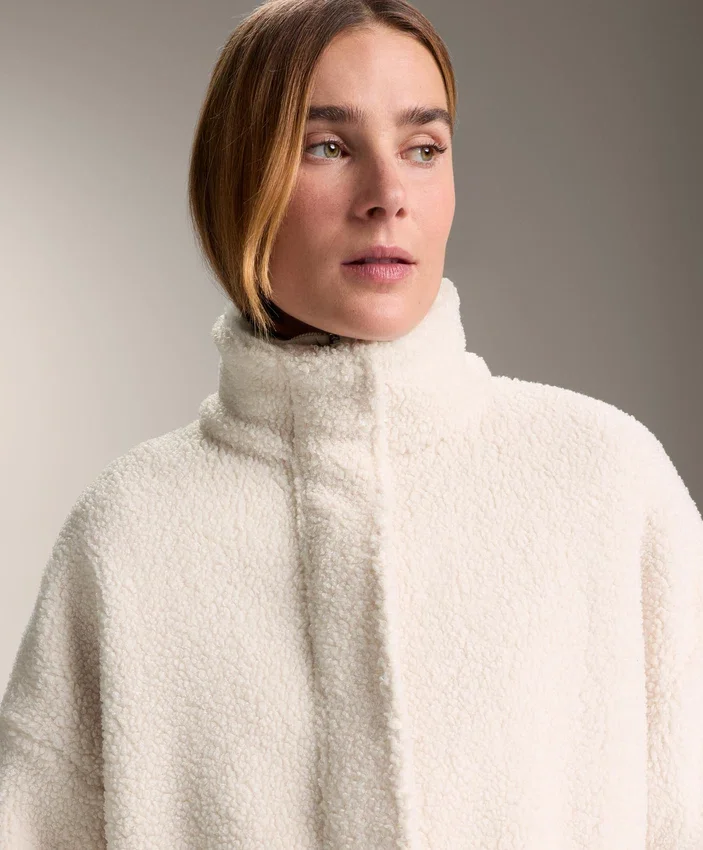 Adjustable Waist Faux-Shearling Jacket Adjustable Waist Faux-Shearling Jacket