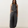 Asymmetric 100% Linen Sleeveless Top Asymmetric 100% Linen Sleeveless Top