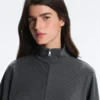 Asymmetric Stripe Jacket with Modal Asymmetric Stripe Jacket with Modal
