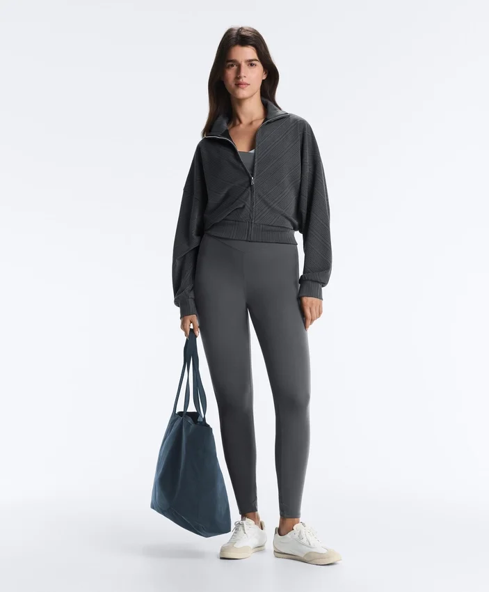 Asymmetric Stripe Jacket with Modal Asymmetric Stripe Jacket with Modal