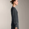 Asymmetric Stripe Sweatshirt with Modal Asymmetric Stripe Sweatshirt with Modal