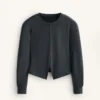Asymmetric Stripe Sweatshirt with Modal Asymmetric Stripe Sweatshirt with Modal