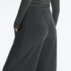 Asymmetric Stripe Trousers with Modal