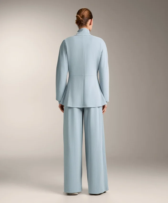 Asymmetric Stripe Trousers with Modal Asymmetric Stripe Trousers with Modal