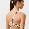 Asymmetric Striped Crochet Trikini