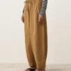Balloon Trousers Lyocell Blend and 24% Linen with Seams Balloon Trousers Lyocell Blend and 24% Linen with Seams