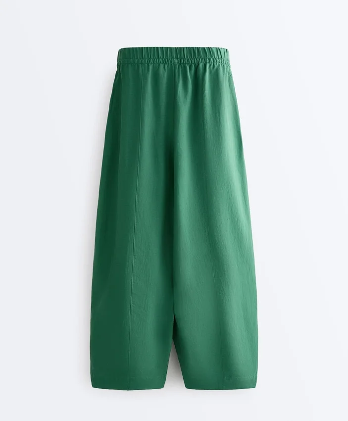 Balloon Trousers Lyocell Blend and 24% Linen with Seams Balloon Trousers Lyocell Blend and 24% Linen with Seams